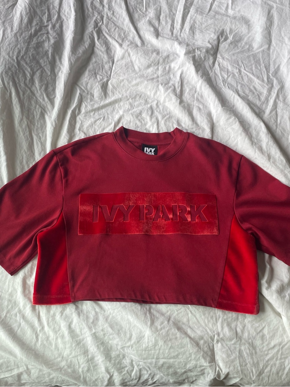 Beyoncé Ivy Park Red Velvet Crop Top (Medium)